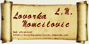 Lovorka Momčilović vizit kartica